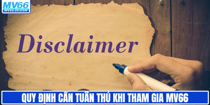 Quy định cần tuân thủ khi tham gia MV66